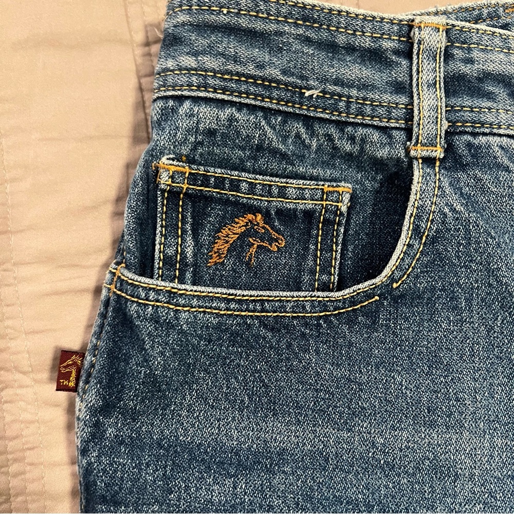 Jordache Women's Straight Leg Blue Jeans - Picture 2 of 6